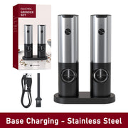 USB Rechargeable Electric Salt And Pepper Grinder Set