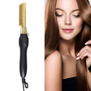 Hot Comb Hair Straightener Curler