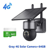 WIFI Wireless PTZ Solar Camera 4G SIM 3MP