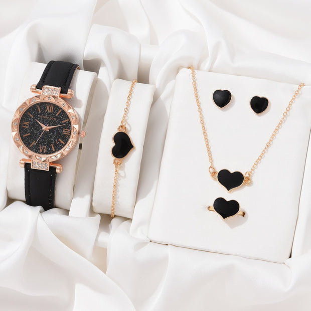 Necklace Earrings Bracelet Set Watches