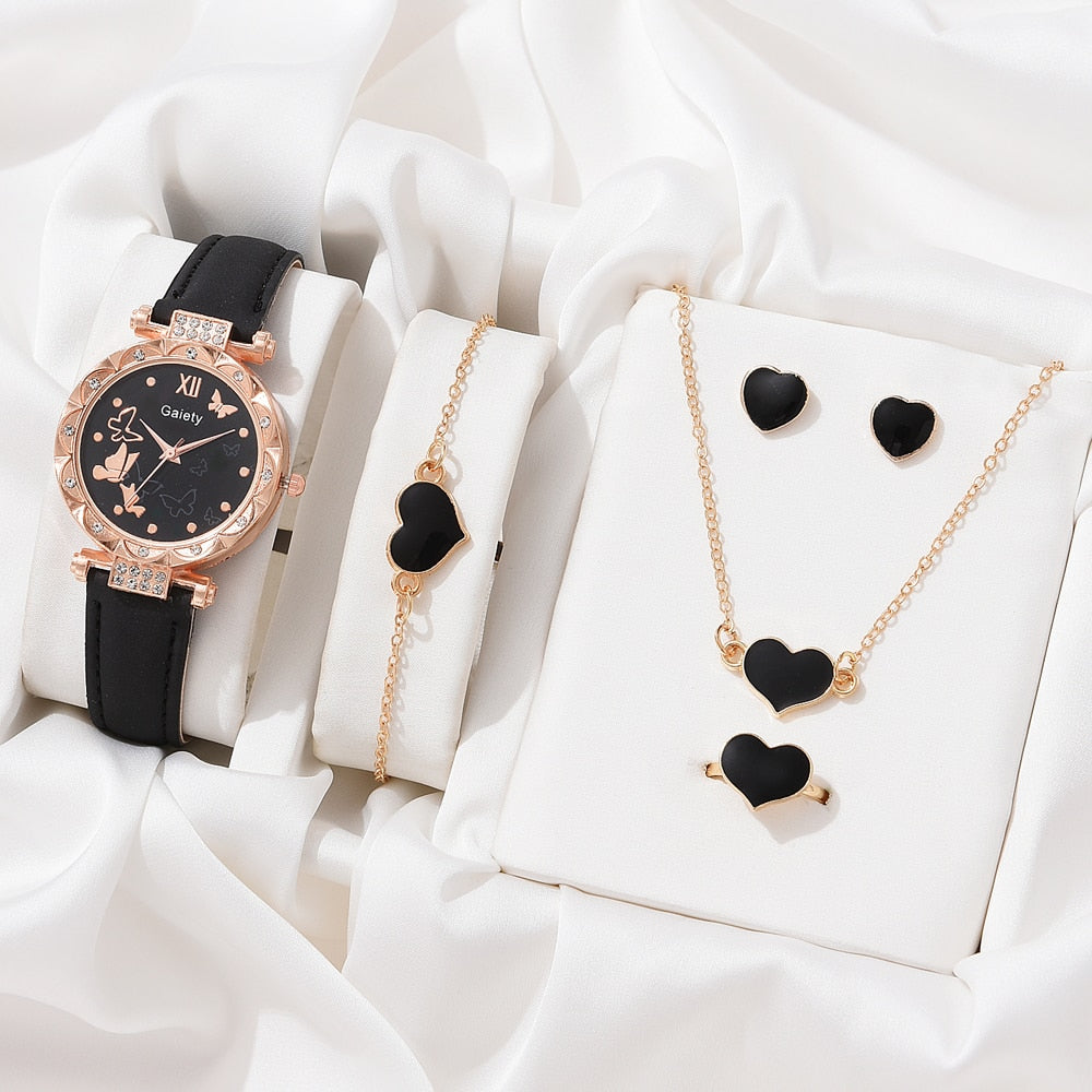 Necklace Earrings Bracelet Set Watches
