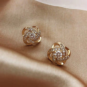 Pearl Twist Luxury Stud Earrings