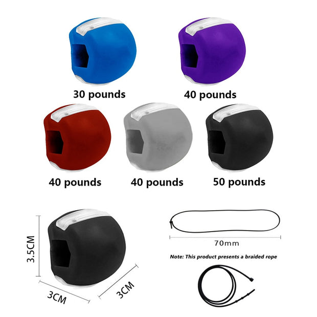 Food-grade Silica Gel Jaw Exercise Line Ball