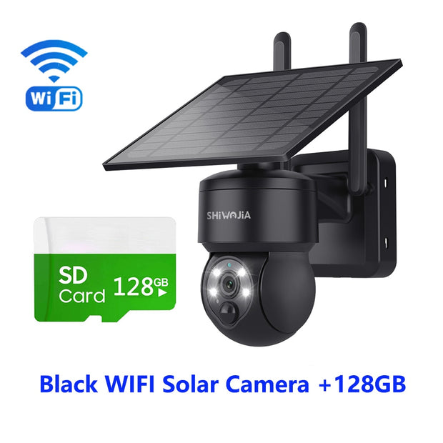 WIFI Wireless PTZ Solar Camera 4G SIM 3MP