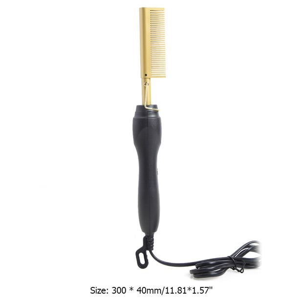 Hot Comb Hair Straightener Curler