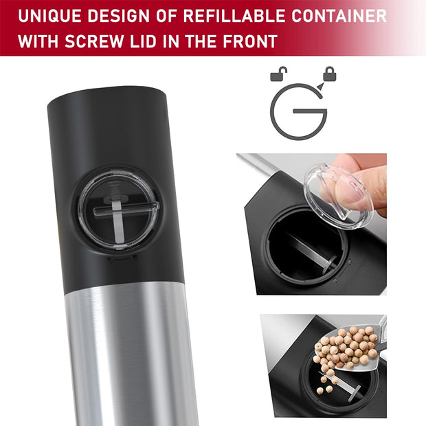 USB Rechargeable Electric Salt And Pepper Grinder Set