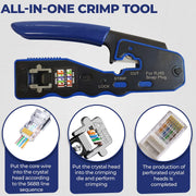 Crimp Tool Pass Through Crimper Cutter