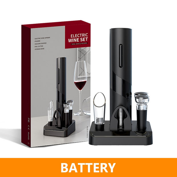 Electric Wine Bottle Opener with Foil Cutter