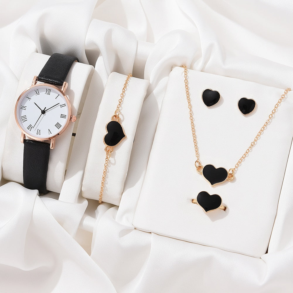 Necklace Earrings Bracelet Set Watches