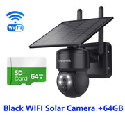 WIFI Wireless PTZ Solar Camera 4G SIM 3MP