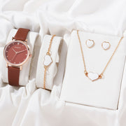 Necklace Earrings Bracelet Set Watches