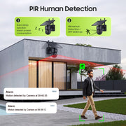 WIFI Wireless PTZ Solar Camera 4G SIM 3MP