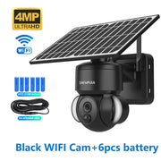 4MP WIFI Solar Camera 4G Sim Card PIR Human Detection Solar