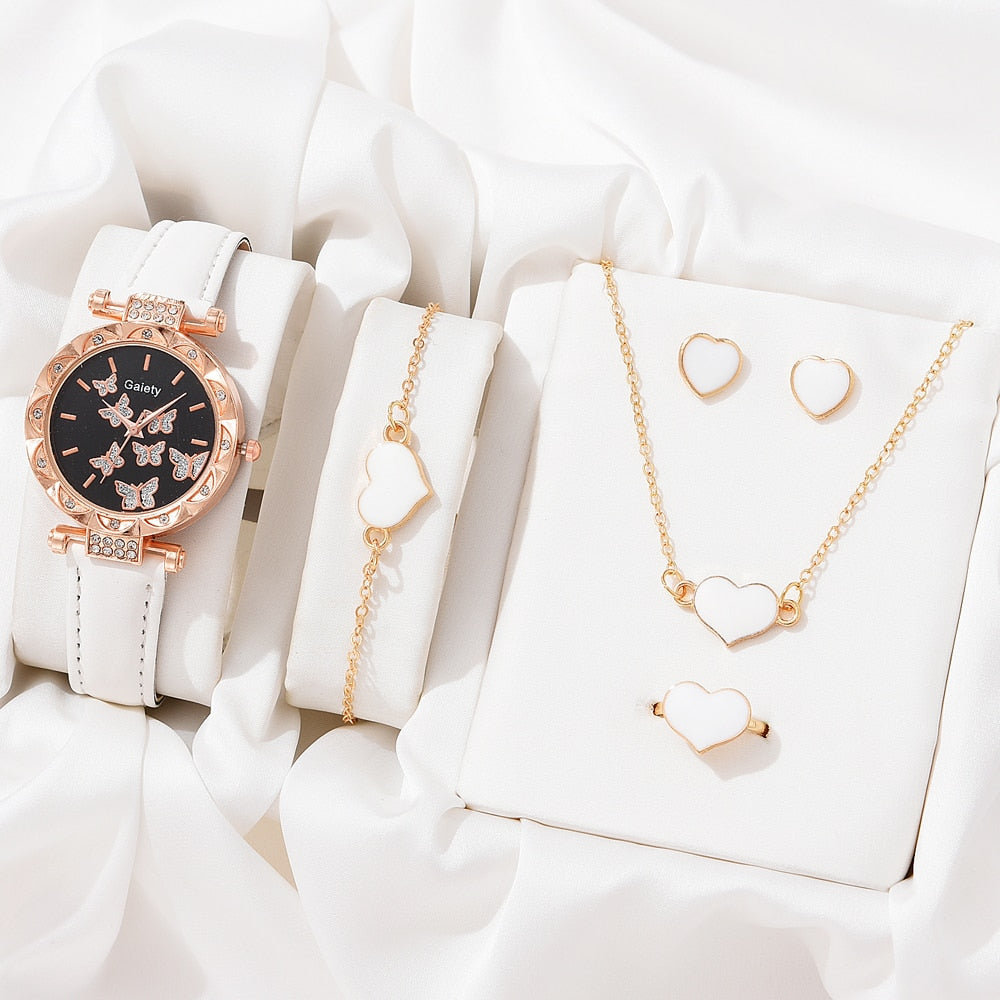 Necklace Earrings Bracelet Set Watches