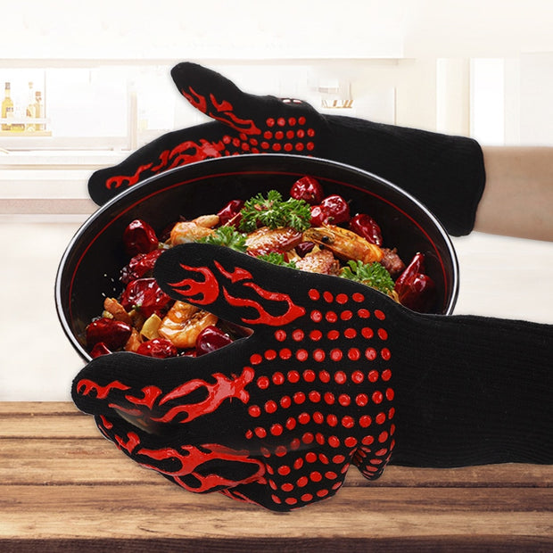 BBQ Gloves Silicone Heat-Resistant Glove