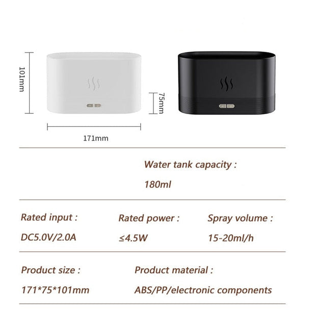 Flame Ultrasonic Humidifier | Rubicon Professional 