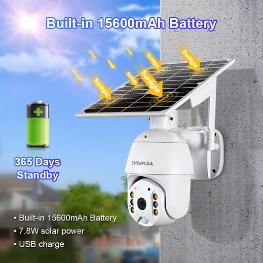 Camera 4G SIM Card 5MP HD Solar Panel